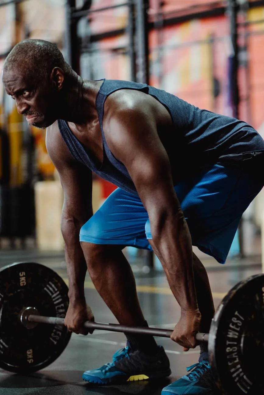 Athlete performing a deadlift in a professional gym